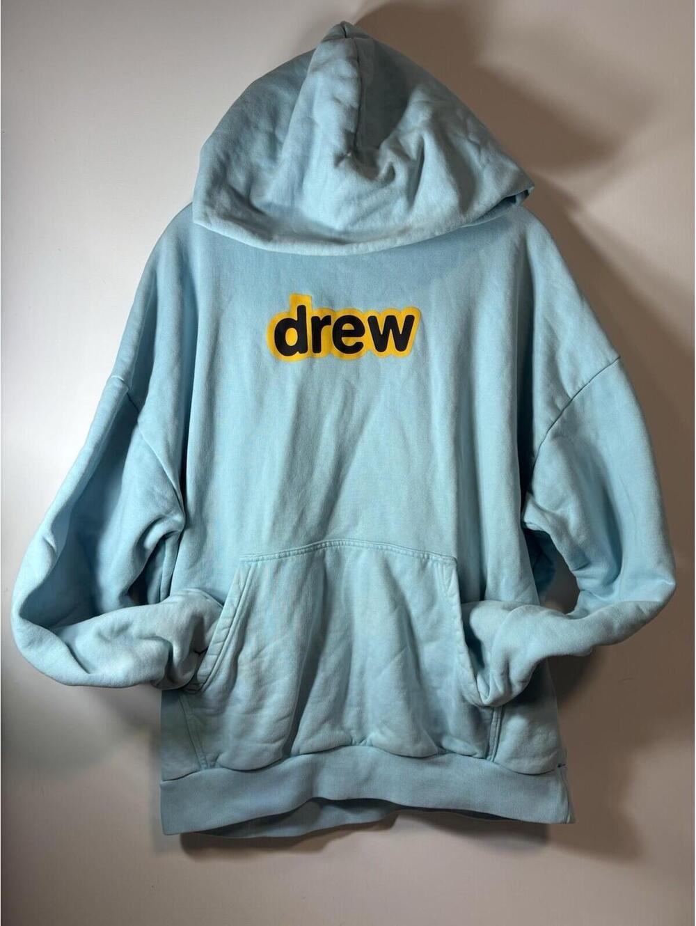 Justin Bieber Drew House Secret Hoodie Sea Blue Size M Read